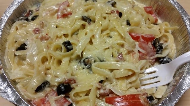 Fettuccine Carbonara Special.
