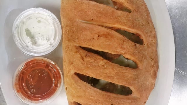 Chicken Blanco Calzone.