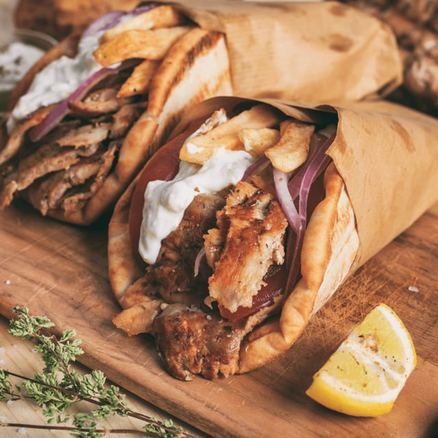 Beef Greek Gyro.
