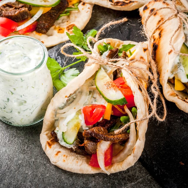 Chicken Greek Gyro.